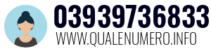 Numero di telefono 03939736833 03939736833