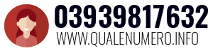 Numero di telefono 03939817632 03939817632