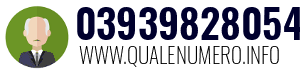 Numero di telefono 03939828054 03939828054