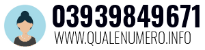 Numero di telefono 03939849671 03939849671