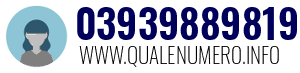 Numero di telefono 03939889819 03939889819