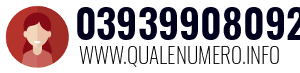 Numero di telefono 03939908092 03939908092