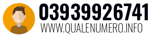 Numero di telefono 03939926741 03939926741