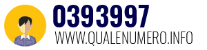 Numero di telefono 0393997 0393997
