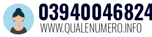 Numero di telefono 03940046824 03940046824