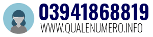 Numero di telefono 03941868819 03941868819
