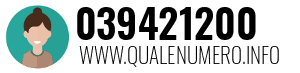 Numero di telefono 039421200 039421200