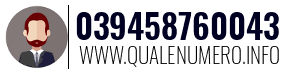 Numero di telefono 039458760043 039458760043