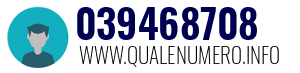Numero di telefono 039468708 039468708