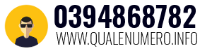 Numero di telefono 0394868782 0394868782