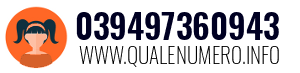 Numero di telefono 039497360943 039497360943