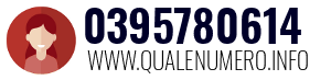 Numero di telefono 0395780614 0395780614