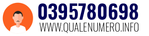 Numero di telefono 0395780698 0395780698