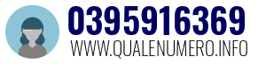Numero di telefono 0395916369 0395916369