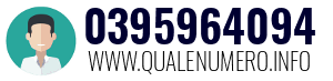 Numero di telefono 0395964094 0395964094