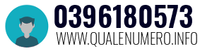 Numero di telefono 0396180573 0396180573