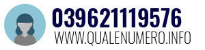 Numero di telefono 039621119576 039621119576