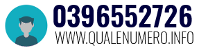 Numero di telefono 0396552726 0396552726