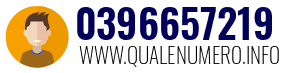 Numero di telefono 0396657219 0396657219