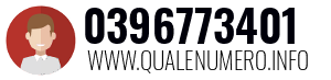 Numero di telefono 0396773401 0396773401