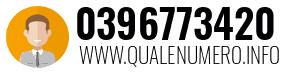 Numero di telefono 0396773420 0396773420