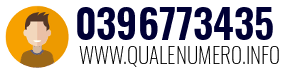 Numero di telefono 0396773435 0396773435