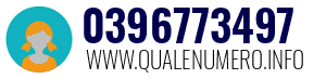 Numero di telefono 0396773497 0396773497