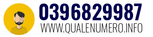 Numero di telefono 0396829987 0396829987