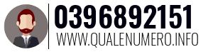 Numero di telefono 0396892151 0396892151