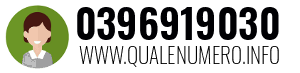Numero di telefono 0396919030 0396919030