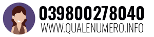 Numero di telefono 039800278040 039800278040