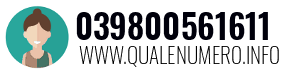 Numero di telefono 039800561611 039800561611