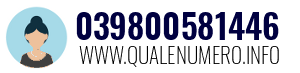 Numero di telefono 039800581446 039800581446