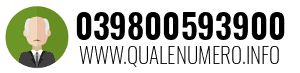 Numero di telefono 039800593900 039800593900
