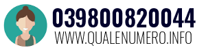 Numero di telefono 039800820044 039800820044