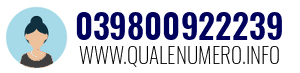 Numero di telefono 039800922239 039800922239