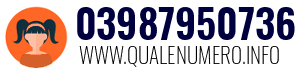 Numero di telefono 03987950736 03987950736