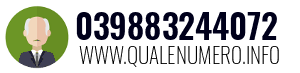 Numero di telefono 039883244072 039883244072