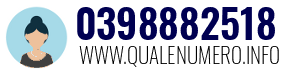Numero di telefono 0398882518 0398882518