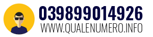 Numero di telefono 039899014926 039899014926