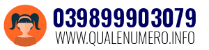 Numero di telefono 039899903079 039899903079