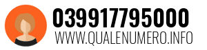 Numero di telefono 039917795000 039917795000