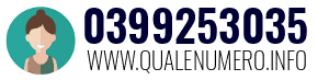 Numero di telefono 0399253035 0399253035