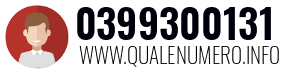 Numero di telefono 0399300131 0399300131