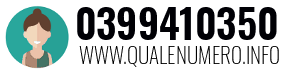 Numero di telefono 0399410350 0399410350