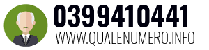 Numero di telefono 0399410441 0399410441