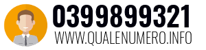 Numero di telefono 0399899321 0399899321