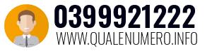 Numero di telefono 0399921222 0399921222