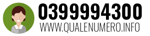 Numero di telefono 0399994300 0399994300