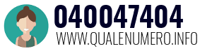 Numero di telefono 040047404 040047404